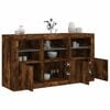 vidaXL Sideboard mit LED-Leuchten R&auml;uchereiche 123x37x67 cm