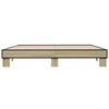 vidaXL Bettgestell Sonoma-Eiche 160x200 cm Holzwerkstoff und Metall