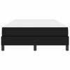 vidaXL Bettrahmen mit Matratze Schwarz 120 x 200 cm Stoff
