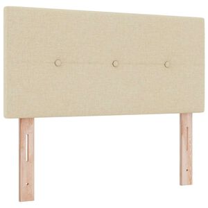 vidaXL H&ouml;henverstellbares Kopfteil mit Kopfteil Creme 80 cm Stoff