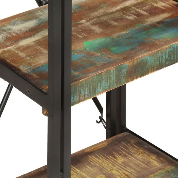 vidaXL Bücherregal 3 Fächer 40x30x80 cm Altholz Massiv