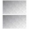 vidaXL Treppe Tritt Rechtwinklig 2 pcs Silber 70 x 40 cm Aluminium