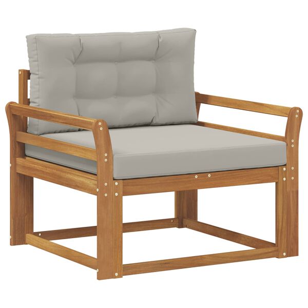 vidaXL Outdoor Mittelsofa Massivholz Akazie Natur