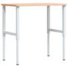 vidaXL Werkbank 100x60x(71,5-98) cm Massivholz Buche Rechteckig