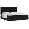 vidaXL Boxspringbett mit Matratze Schwarz 200 x 200 cm Stoff
