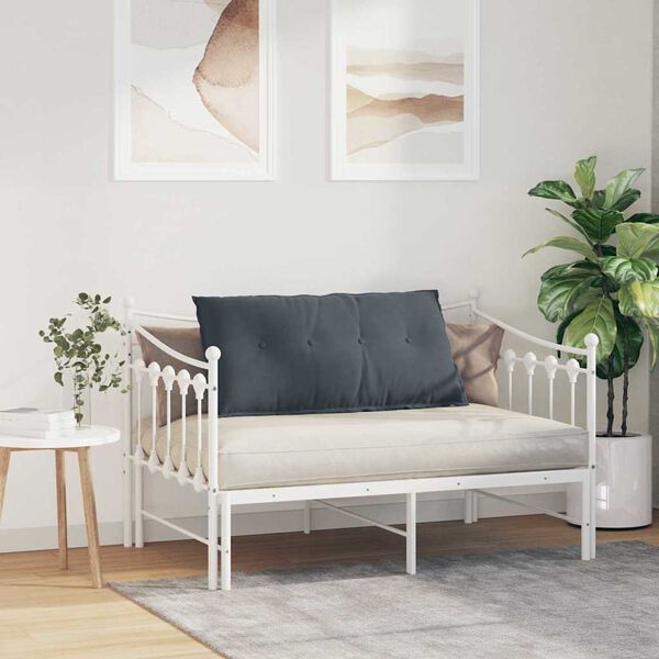 vidaXL R&uuml;ckenkissen Dunkelgrau 100 x 50 cm Cordstoff