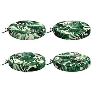 vidaXL 4-teilige Sitzkissen SOEST 4 stk. 100 % Polyester Blattmuster