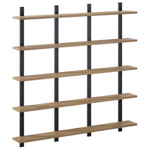 vidaXL Wandregal Artisan-Eiche 102 x 13,5 x 102 cm Holzwerkstoff