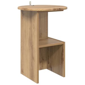 vidaXL Beistelltisch Artisan-Eiche &Oslash; 39,5 x 55 cm Holzwerkstoff