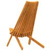 vidaXL Klappbare Gartenstühle 2 pcs Braun 56 x 69 x 84 m