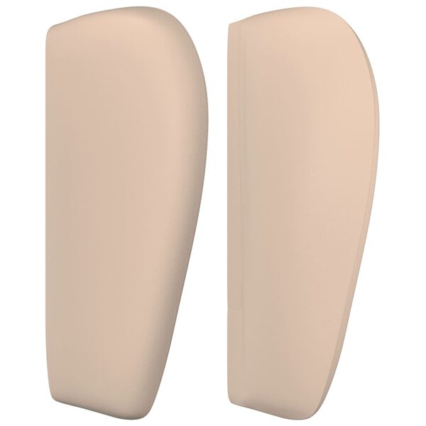 vidaXL Kopfteil mit Ohren Cappuccino-Braun 147x23x78/88 cm Kunstleder