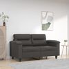vidaXL 2-Sitzer-Sofa Grau 120 cm Kunstleder