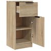 vidaXL Sideboards 2 Stk. Sonoma-Eiche 30x30x70 cm Holzwerkstoff