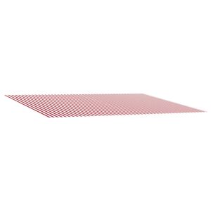 vidaXL Markisenersatzstoff Rot und Wei&szlig; 600 x 350 cm Polyester