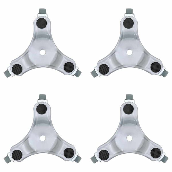 vidaXL M&ouml;belrollen 4 Stk. 16x14,5x5,5 cm Stahl 180 kg