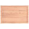 vidaXL Tischplatte 100x60x(2-4) cm Massivholz Behandelt Baumkante