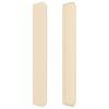 vidaXL Kopfteil mit Ohren Creme 203x16x118/128 cm Stoff