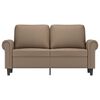 vidaXL 2-Sitzer-Sofa Cappuccino-Braun 120 cm Kunstleder