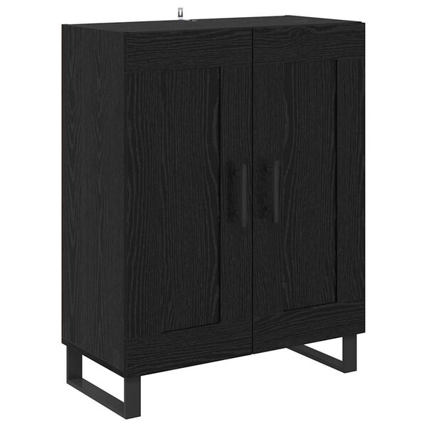 vidaXL Sideboard Schwarz Eichen-Optik 69,5 x 34 x 90 cm