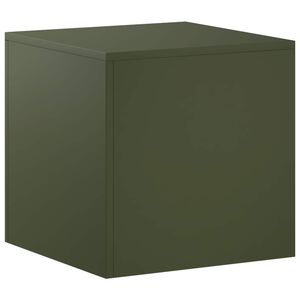 vidaXL Pflanzenst&auml;nder Olivgr&uuml;n 40 x 40 x 40 cm Wetterfeststahl