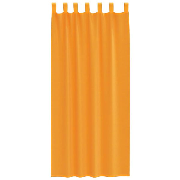 vidaXL Voile Vorh&auml;nge mit Schlaufen 2 Stk. Orange 140x225 cm