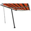 vidaXL Standmarkise Manuell Einziehbar 300x250 cm Orange/Braun