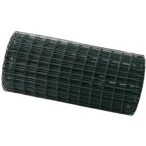 vidaXL Eurozaun Gr&uuml;n 0,6 x 50 m PVC-beschichtetes Eisen