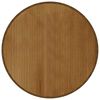 vidaXL Teppich Rund Braun 100 cm Bambus