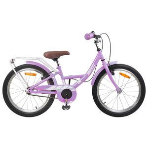 vidaXL Kinderfahrrad 18 Zoll f&uuml;r 5-7 Jahre alt Lila