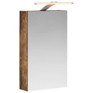 vidaXL Badezimmerspiegelschrank Ger&auml;ucherte Eiche 30 x 10,5 x 50 cm