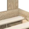 vidaXL Bettrahmen Sonoma-Eiche 150 x 200 cm Massives Kiefernholz