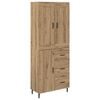 vidaXL Highboard 2 pcs Artisan-Eiche 69,5 x 34 x 180 cm Holzwerkstoff