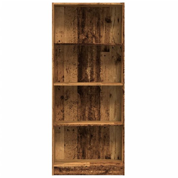 vidaXL Bücherregal Altholz-Optik 60x24x143 cm Holzwerkstoff