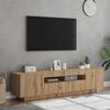 vidaXL TV-Schrank mit LED-Leuchten Artisan-Eiche 160x35x40 cm