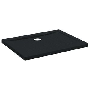 vidaXL Duschbodenablage mit Punkten 90 x 70 x 4 cm ABS Schwarz