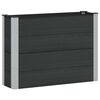 vidaXL Hochbeet Schwarz 100 x 30 x 72 cm WPC und Aluminium