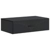vidaXL Wandmontierter Beistelltisch Schwarz 59 x 34,5 x 17 cm