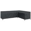 vidaXL M&ouml;belbezug Schwarz 286 x 222 x 80 cm 210D Oxford Stoff