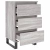 vidaXL Nachttische 2 Stk. Grau Sonoma 40x35x69 cm Holzwerkstoff