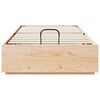 vidaXL Ottoman Bettgestell Natur 80 x 200 cm Massives Kiefernholz
