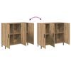 vidaXL Sideboard Artisan-Eiche 90 x 34 x 80 cm Holzwerkstoff