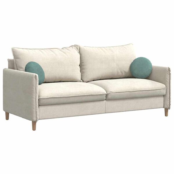 vidaXL Sitzkissen 2 St&uuml;ck Meergr&uuml;n &Oslash; 30 x 13 cm Samt