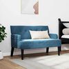 vidaXL Chesterfield Bank Blau 112 x 65,5 x 75 cm Samt