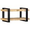 vidaXL Wandregal 70x33x35 cm Raues Massivholz Mango