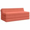 vidaXL Klappsofa Bett Rot-Orange 120 x 60 x 49 cm Stoff