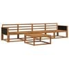vidaXL Outdoor-Sofagarnitur 5 pcs Natur Massivholz Akazie