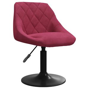 vidaXL Barhocker Weinrot Samt