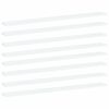 vidaXL B&uuml;cherregal-Bretter 8 Stk. Wei&szlig; 100x10x1,5 cm Holzwerkstoff