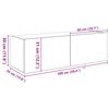 vidaXL TV-Wandschrank Artisan-Eiche 100 x 35 x 31 cm Holzwerkstoff