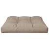 vidaXL Palettenkissen Taupe 80x80x12 cm Stoff